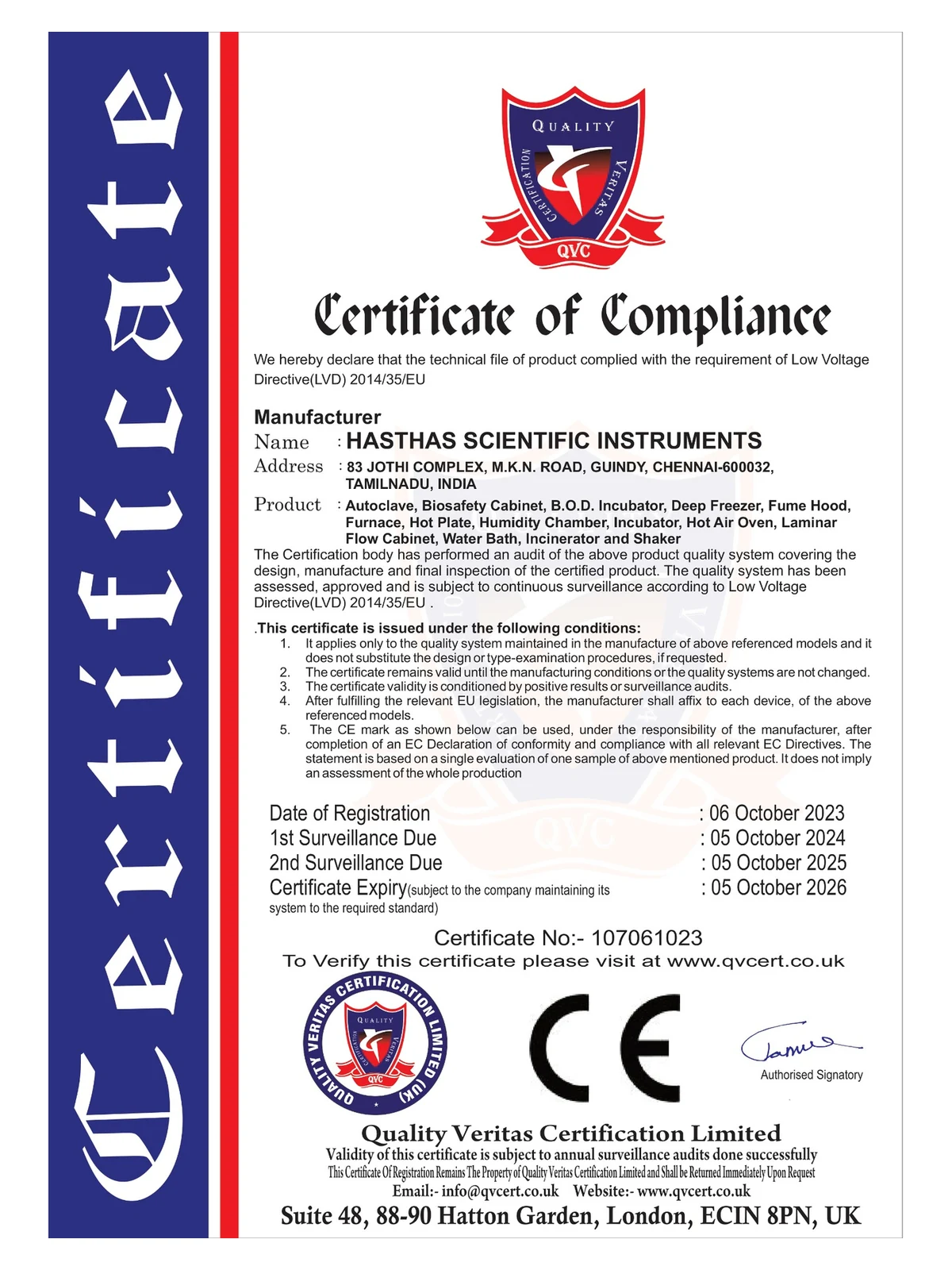 CE compliance certificate thumbnail