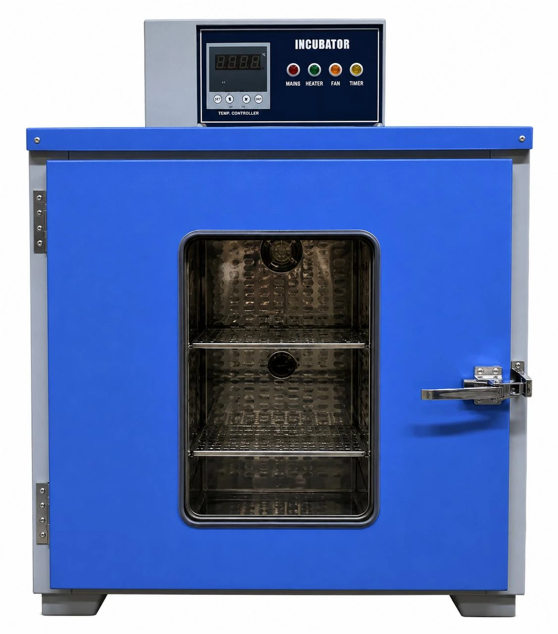 Laboratory incubator with controlled temperature chamber